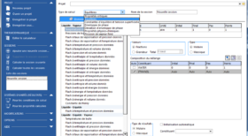 éditeur parametre de calcul thermodynamique