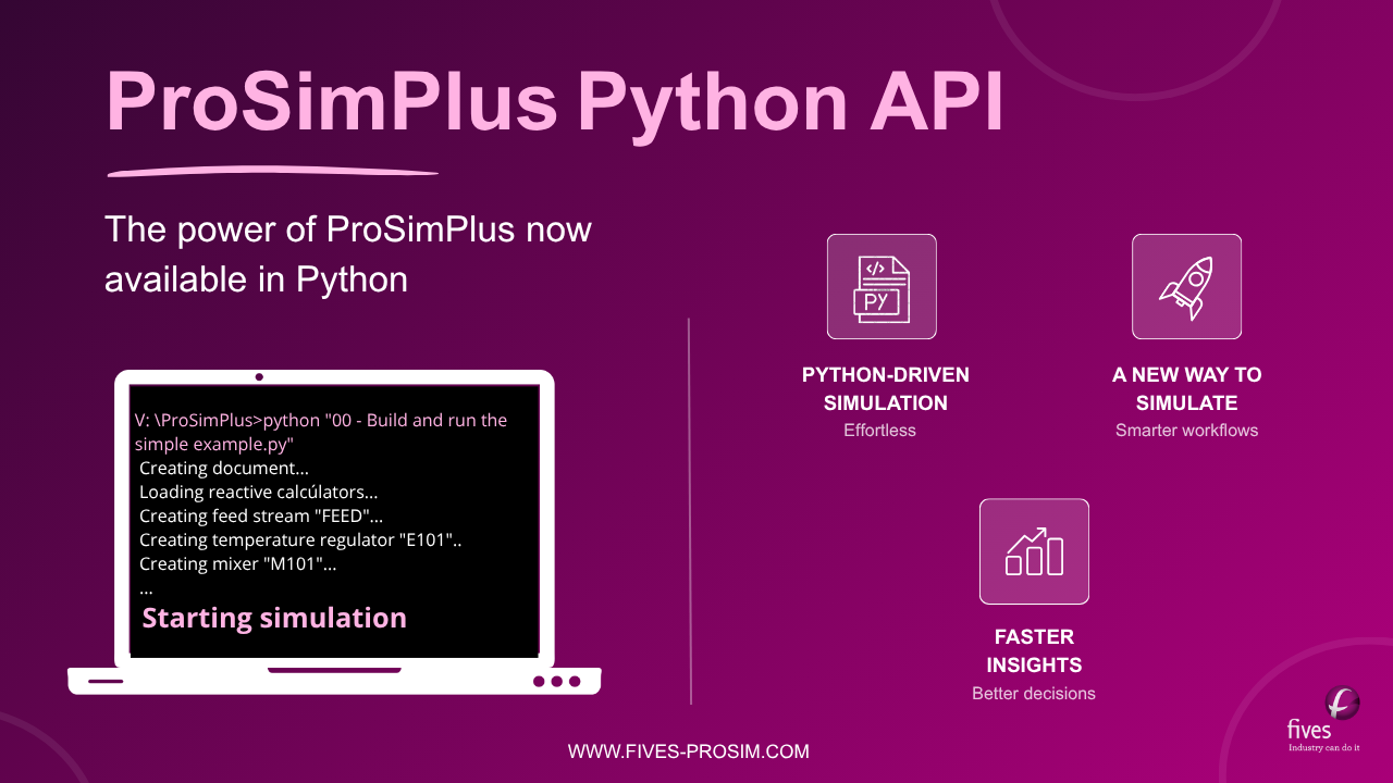 ProSimPlus Python API: The power of ProSimPlus now available in Python
