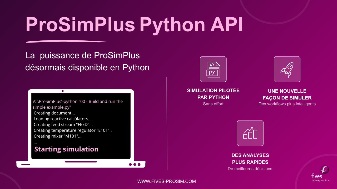 Découvrez ProSimPlus Python API : La puissance de ProSimPlus désormais disponible en Python